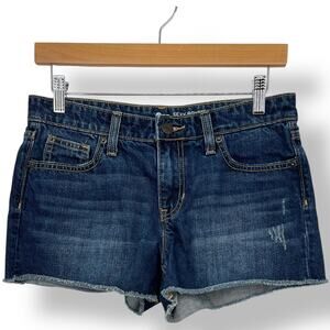 Gap Sexy Boyfriend Shorts Women's 2/26 Dark Wash Cut-off